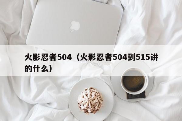 火影忍者504（火影忍者504到515讲的什么）