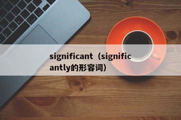 significant（significantly的形容词）